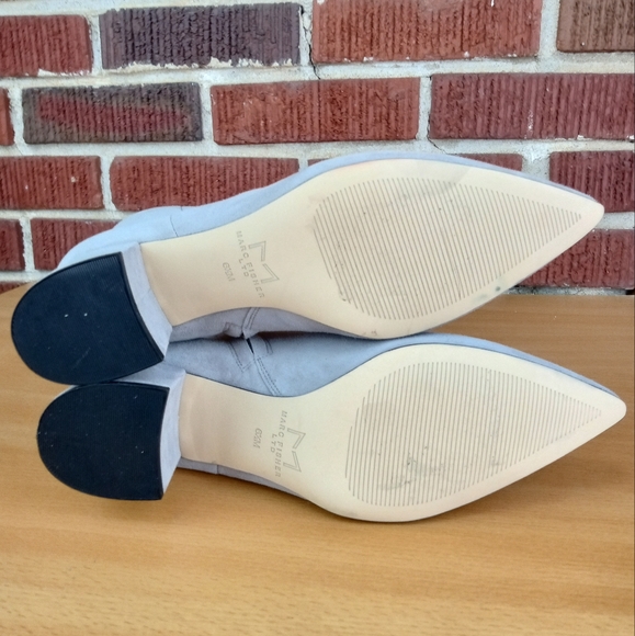 NWT Marc Fisher Ltd. 'Jojo' Pointy Toe Ankle Boot in Light Grey Suede Sz. 6.5 - Picture 7 of 9